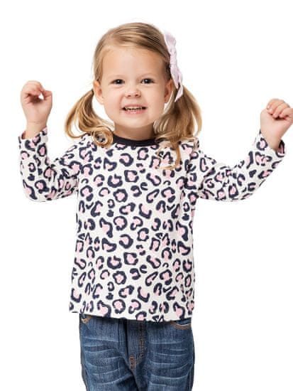 WINKIKI Dívčí tričko s dlouhým rukávem Leopard