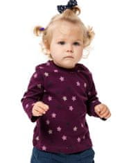 WINKIKI Dívčí tričko s dlouhým rukávem Leopard fialová 92