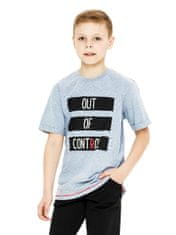 WINKIKI Chlapecké tričko Out of Control 164 šedý melanž