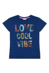 WINKIKI Dívčí tričko Love Cool Vibe 164 navy
