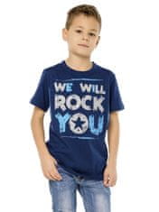 WINKIKI Chlapecké tričko We Will Rock You navy 134