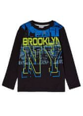 WINKIKI Chlapecké tričko s dlouhým rukávem Brooklyn 140 černá