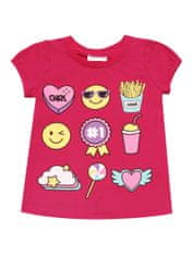 WINKIKI Dívčí tričko Symboly malinová 104