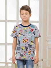 WINKIKI Chlapecké tričko Cool 140 šedý melanž