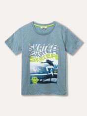 WINKIKI Chlapecké tričko s krátkým rukávem No Rules šedo-modrá 170