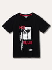 WINKIKI Chlapecké tričko s krátkým rukávem No Rules/bílá 140