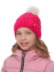 Marhatter Dívčí pletená čepice 9480 malinová 54