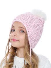 Marhatter Dívčí pletená čepice 9822 růžová 52