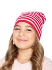Marhatter Dívčí pletená čepice 9536 růžová 54