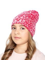 Marhatter Dívčí pletená čepice 9536 růžová 54