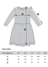WINKIKI Dívčí šaty Beautiful 110 modrá/bílá