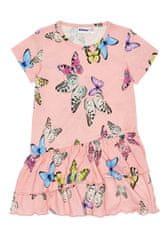 WINKIKI Dívčí šaty Motýlci 104 růžová