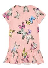 WINKIKI Dívčí šaty Motýlci 104 růžová