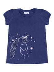 WINKIKI Dívčí tričko Unicorn 110 navy