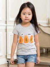 WINKIKI Dívčí tričko Papaya 98 šedý melanž