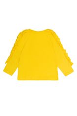 WINKIKI Dívčí tričko s dlouhým rukávem Basic žlutá 98