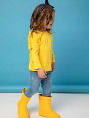 WINKIKI Dívčí tričko s dlouhým rukávem Basic žlutá 98
