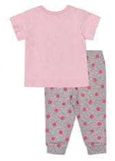 WINKIKI Dívčí pyžamo Cat 80 růžová/šedý melanž