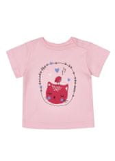 WINKIKI Dívčí pyžamo Cat 80 růžová/šedý melanž