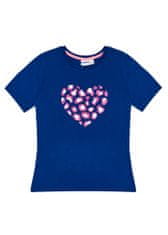 WINKIKI Dívčí tričko Heart 146 navy