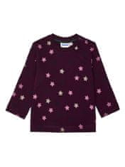 WINKIKI Dívčí tričko s dlouhým rukávem Leopard fialová 80