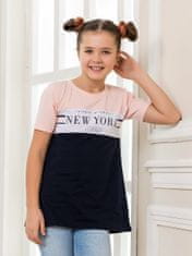WINKIKI Dívčí tunika Fashion Girl růžová/navy 164