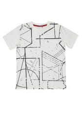 WINKIKI Chlapecké tričko Geometry bílá 152