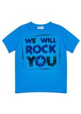 WINKIKI Chlapecké tričko We Will Rock You 140 modrá