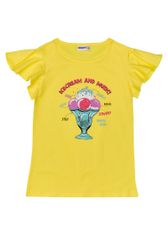 WINKIKI Dívčí tričko Ice Cream žlutá 146