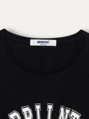 WINKIKI Dívčí tričko s krátkým rukávem BRLLNT 164 černá