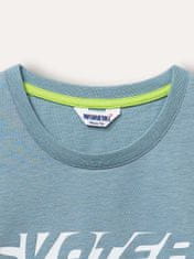 WINKIKI Chlapecké tričko s krátkým rukávem No Rules šedo-modrá 164