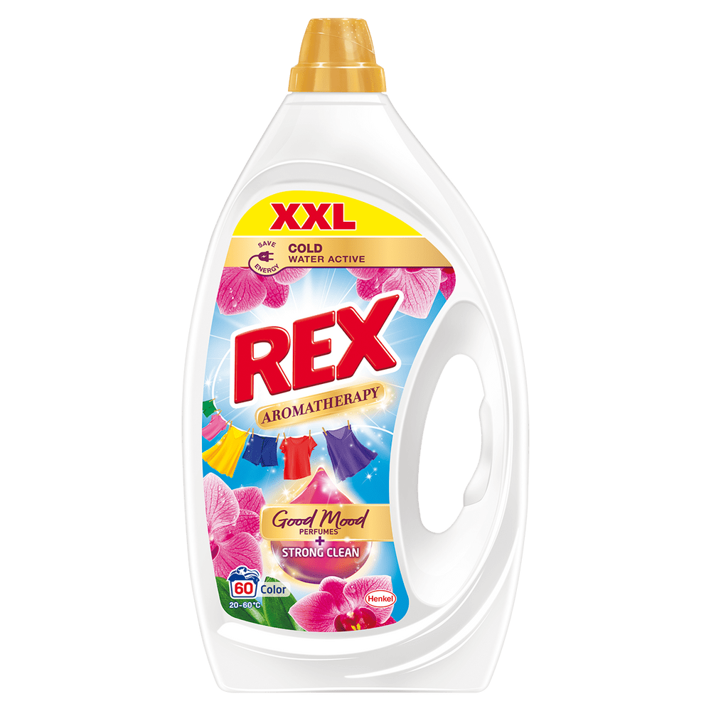 Levně Rex prací gel Aromatherapy Orchid Color 60 praní, 2,7 l