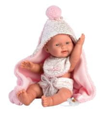 Llorens 26308 NEW BORN HOLČIČKA - realistická panenka miminko s celovinylovým tělem - 26 cm
