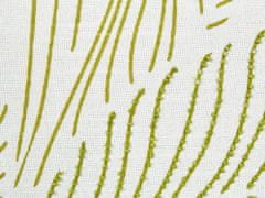 Beliani Bavlněný polštář se vzorem listů 30 x 50 cm bílý/zelený SPANDOREA