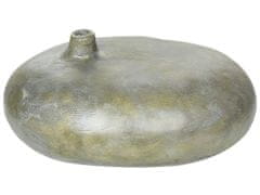 Beliani Pálená hlína Dekorativní váza 15 Zlatá RAWANG