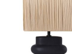 Beliani Keramická stolní lampa černá JUDY