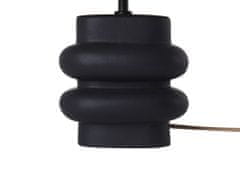 Beliani Keramická stolní lampa černá JUDY