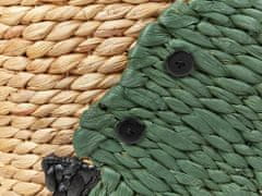 Beliani Proutěný koš z vodního hyacintu krokodýl přírodní LOXTON