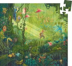 Djeco Čtvercové puzzle Pestrobarevná džungle 54 dílků