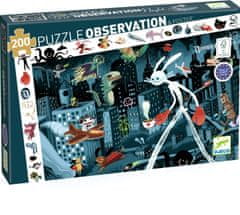 Djeco Puzzle Observation: Noční město 200 dílků