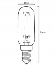 LUMILED 6x LED žárovka E14 T25 4W = 40W 440lm 4000K Neutrální bílá 360° Filament