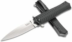 CRKT CR-2265 XOLOTL BLACK kapesní nůž - dýka 9,3 cm, černá, G10