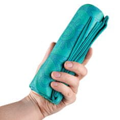 Spokey MANDALA Rychleschnoucí sportovní ručník, tyrkysový, 80 x 160 cm