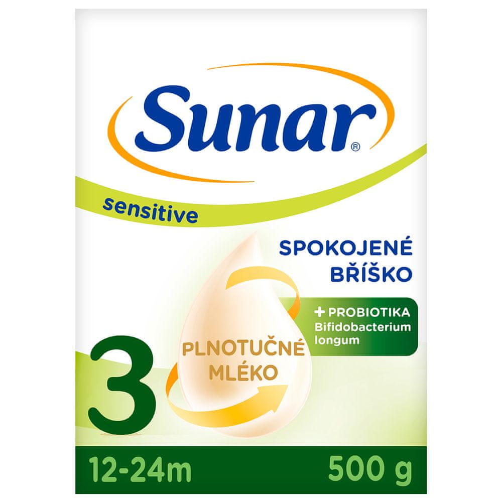 Levně Sunar Sensitive 3, batolecí mléko, 500 g