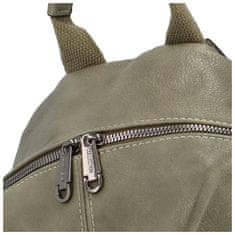 Coveri WORLD Trendový dámský koženkový batůžek Radana, zelená