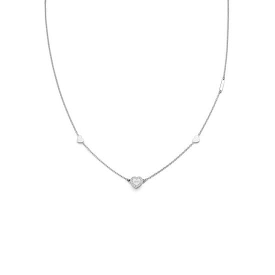 Liu.Jo Půvabný ocelový náhrdelník se srdíčky Essential LJ2169