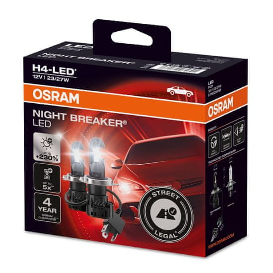Osram OSRAM H4 NIGHT BREAKER LED plus 230procent více světla 2ks 64193DWNB