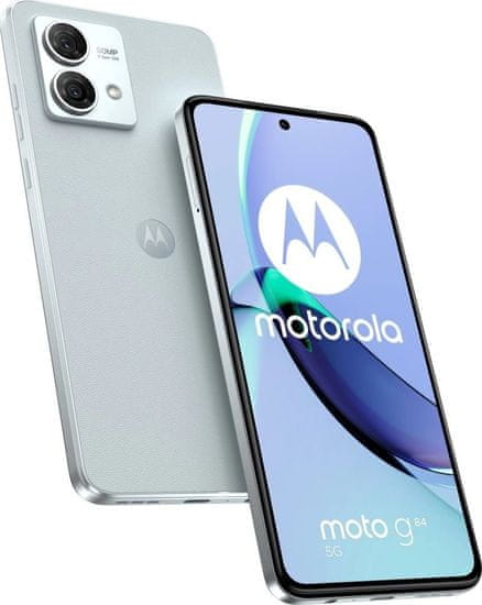 Motorola Motorola Moto G84 - Marshmaloow Blue (Vegan Leather) 6,55" / nano SIM hybridní slot/ 12GB/ 256GB/ 5G/ Android 13