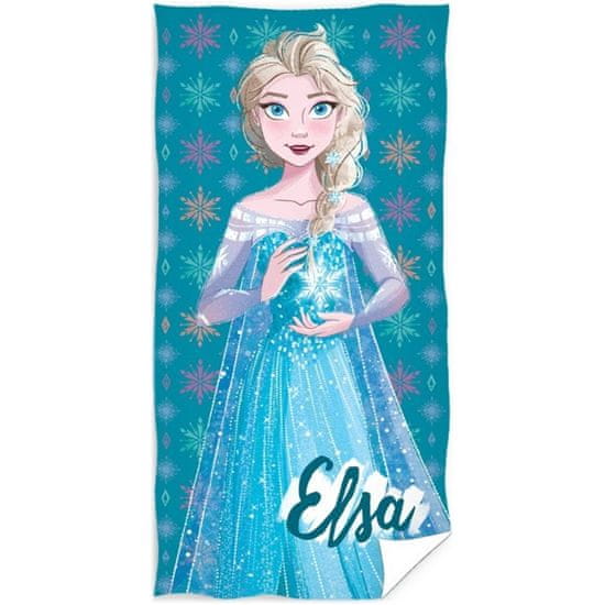 Carbotex Bavlněná plážová osuška Frozen - Ledová královna Elsa