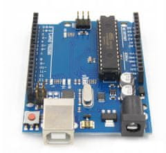 TopElektronik Vývojová deska UNO R3 ATmega328 AVR pro výuku C++ IoT GPIO